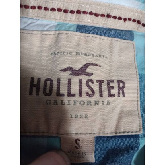 Hollister Shirt‎ Men's Small Snap Front Western Plaid - Picture 5 of 7